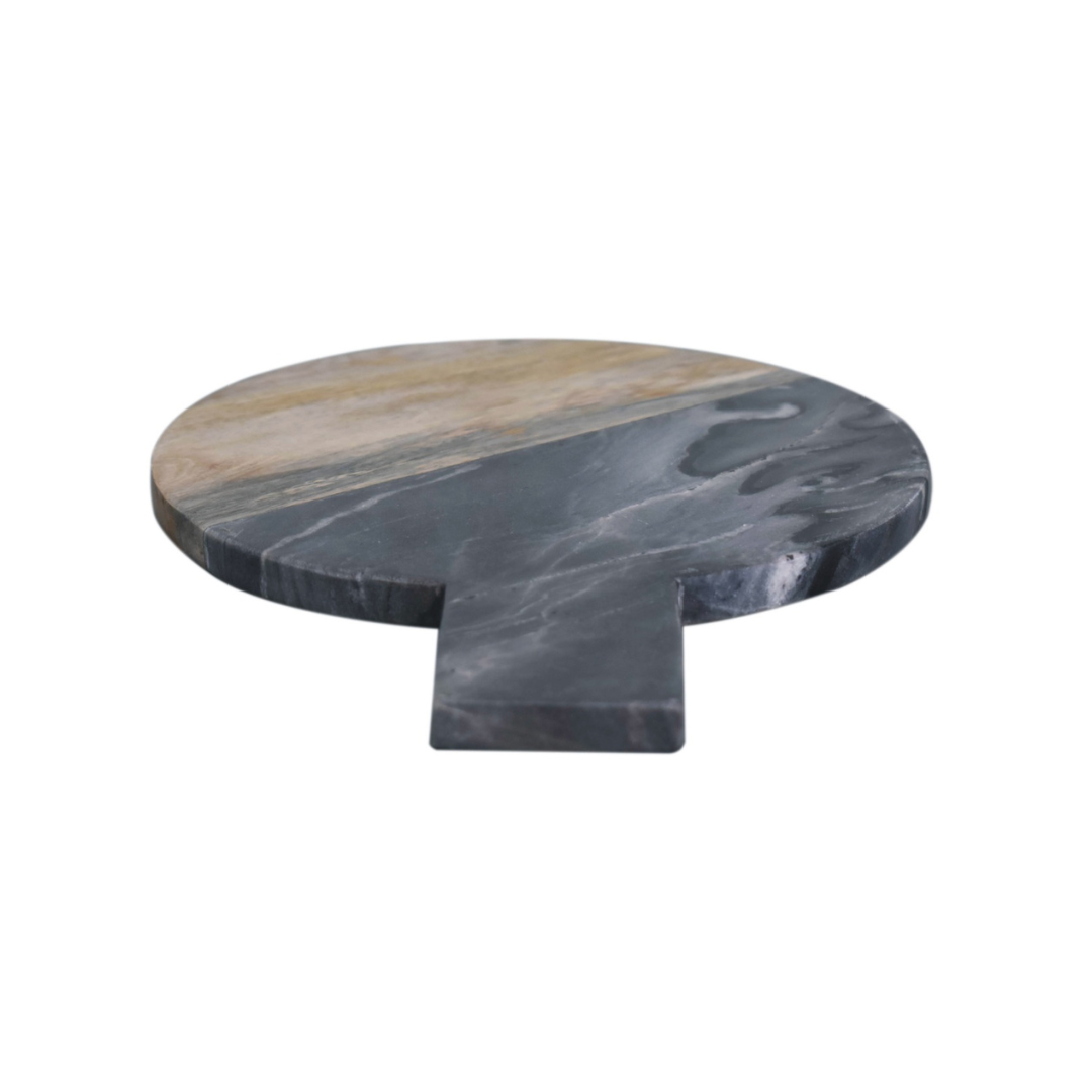 Black Marble, Terrazzo & Mango Wood Round Chopping Board