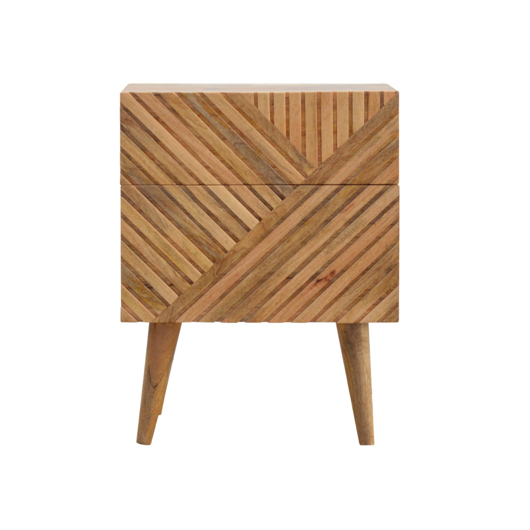 Lille 2 Drawer Bedside Table