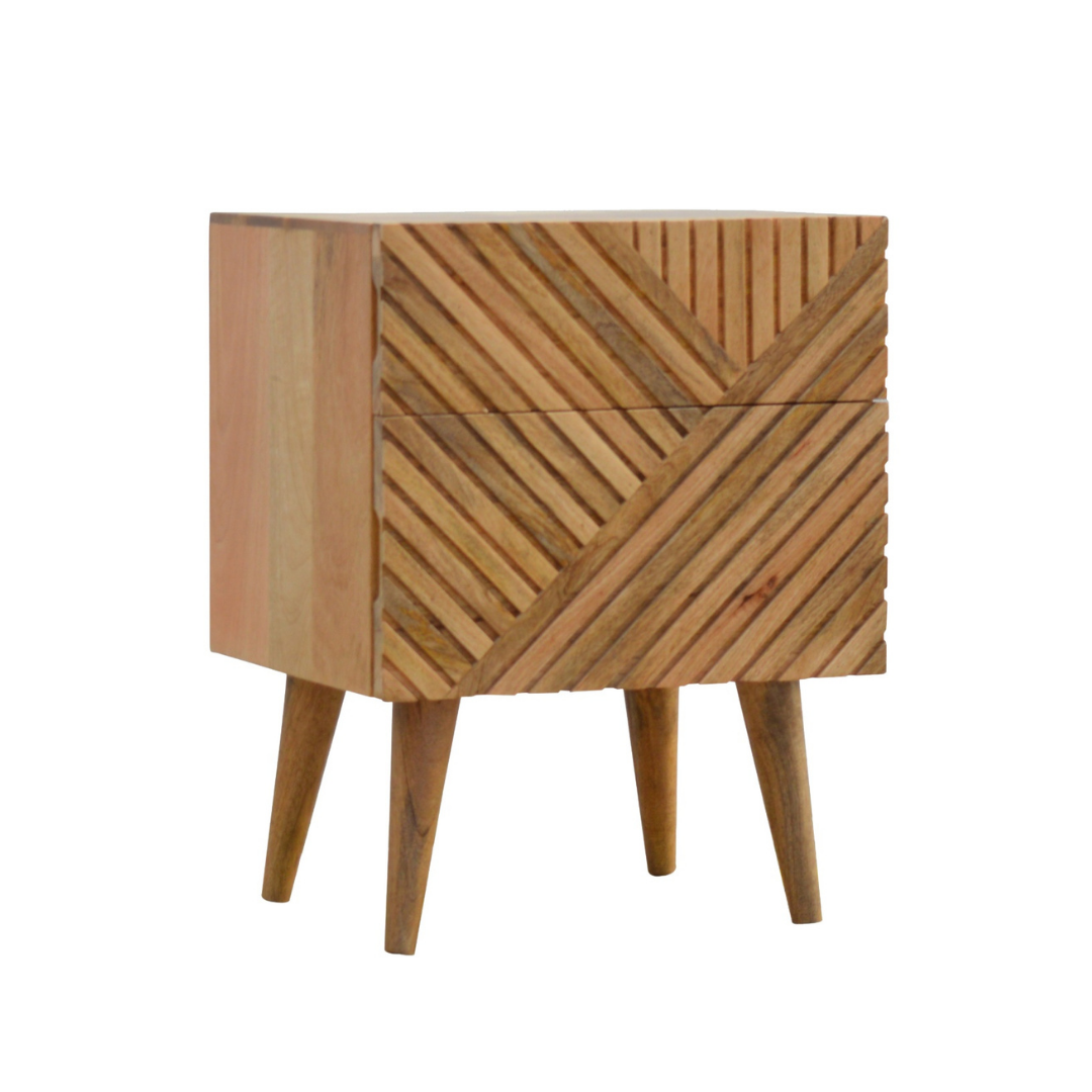 Lille 2 Drawer Bedside Table