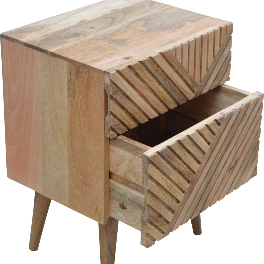Lille 2 Drawer Bedside Table