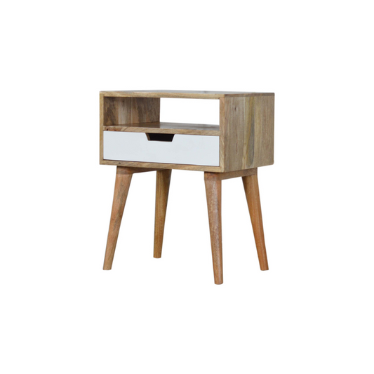 White Painted Drawer Bedside Table