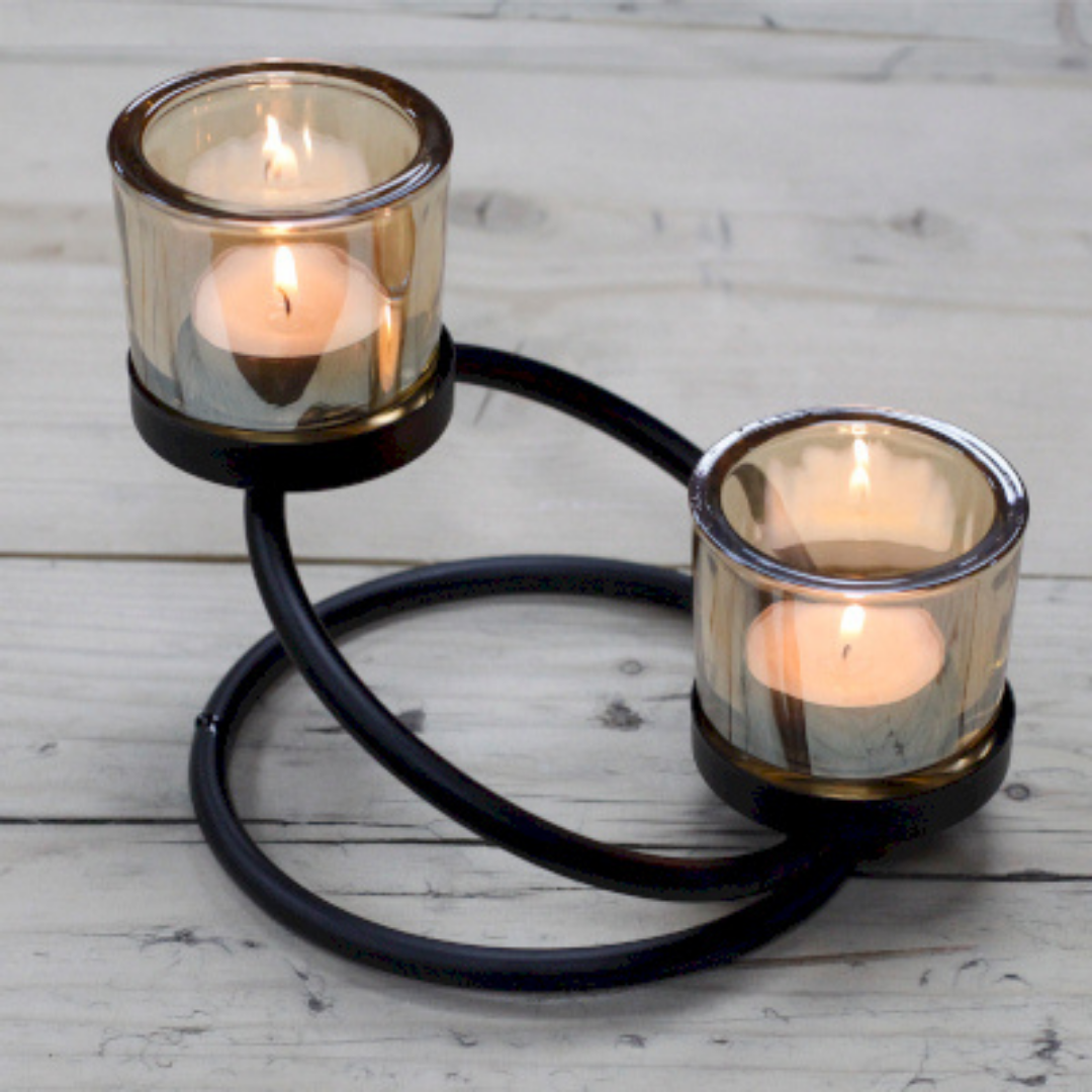Iron Votive Candle Holder Centrepiece