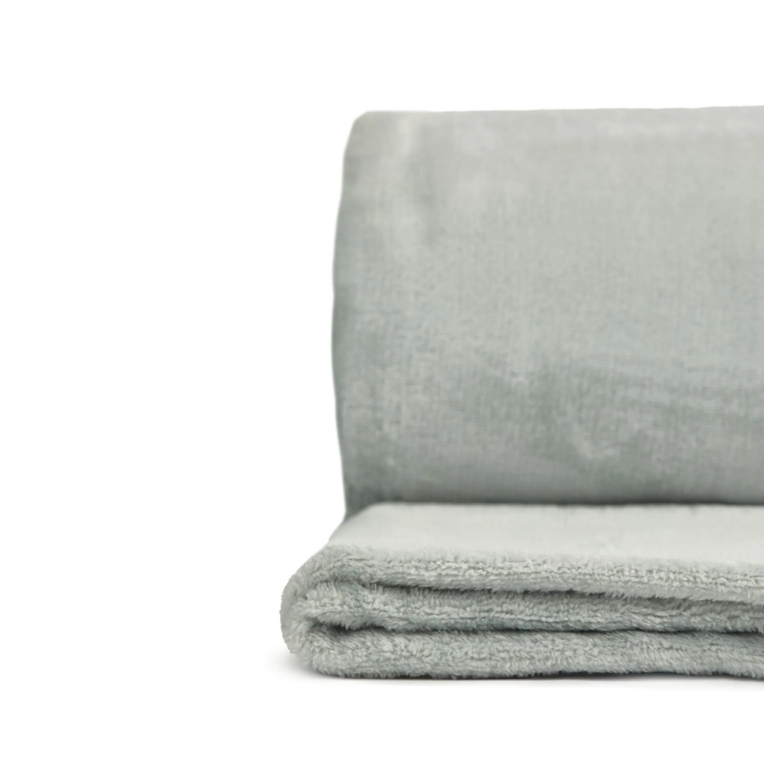 Silver Flannel Fleece Blanket