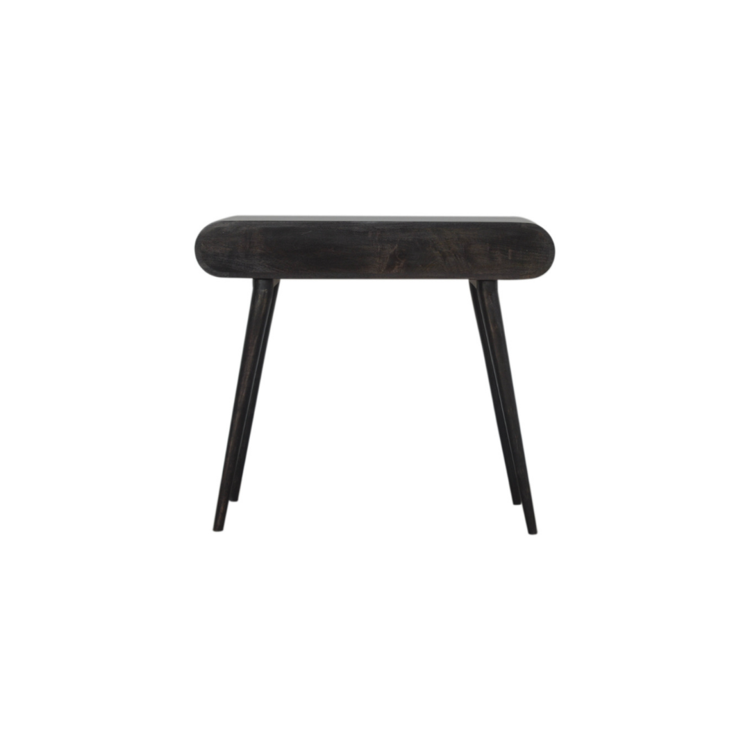 Ash Black Curve Console Table