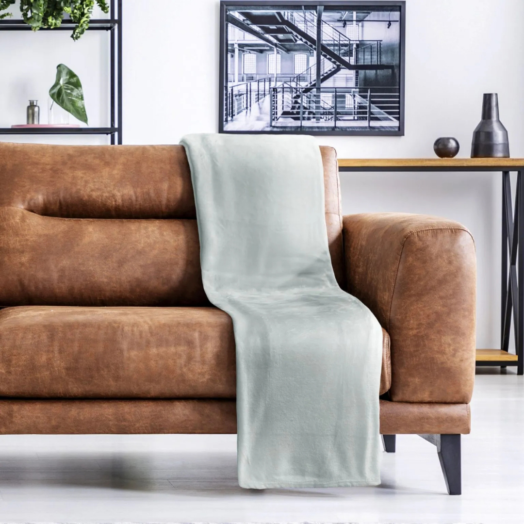 Silver Flannel Fleece Blanket