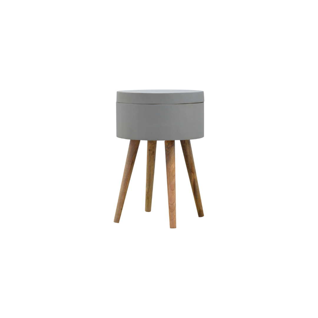 Grey Painted End Table