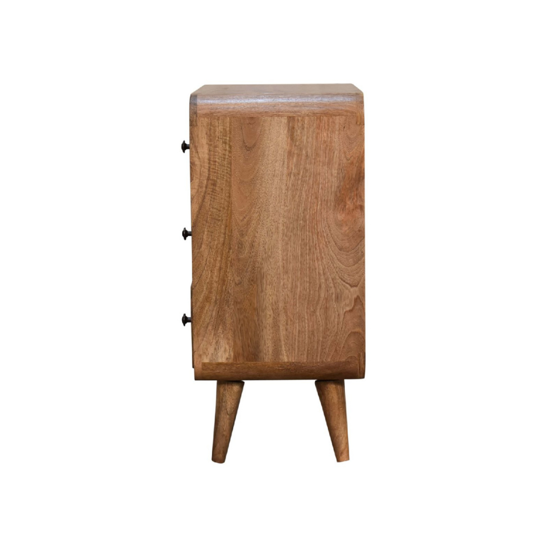 Mini Curved Oak Style Chest