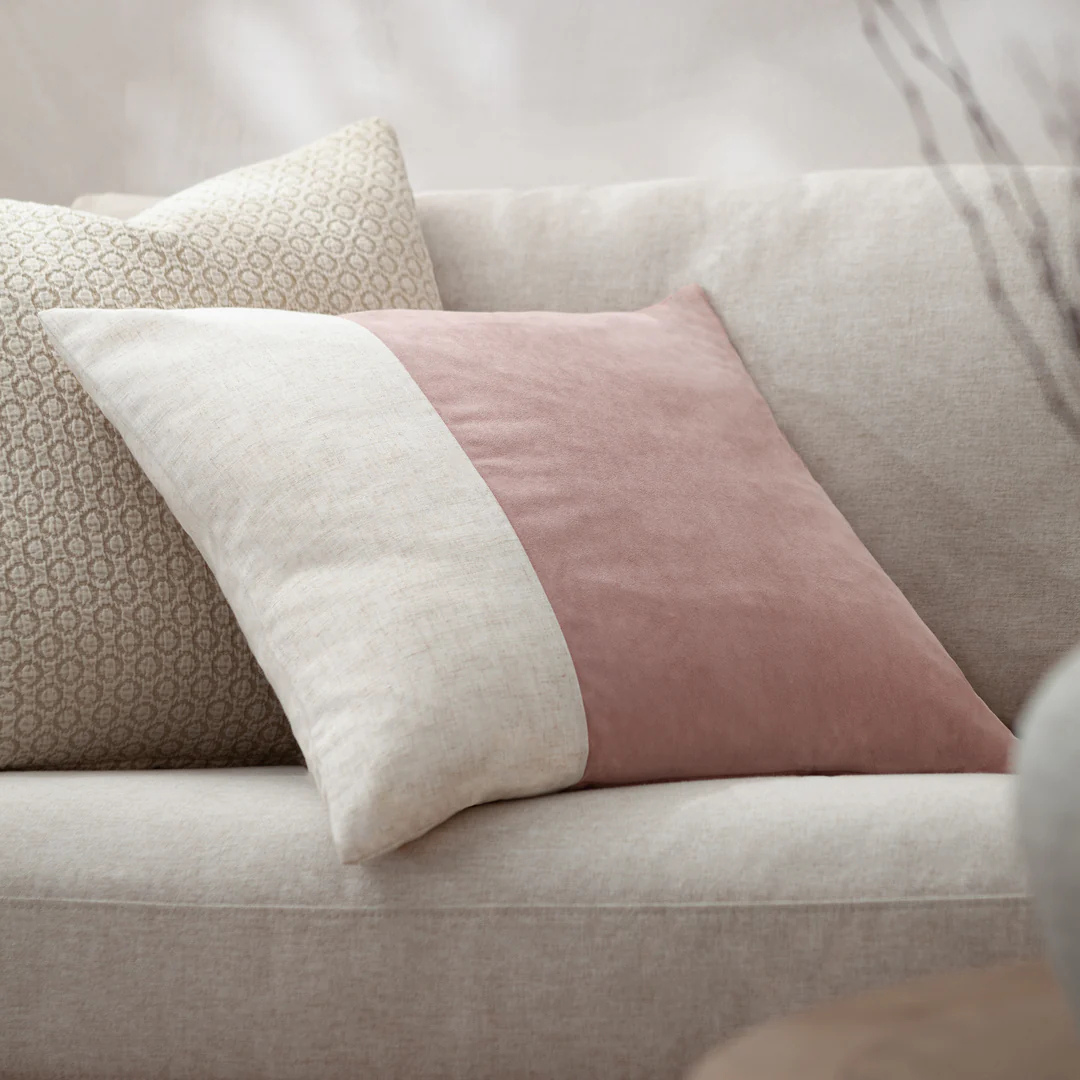Dusty Rose Soft-Washed Velvet Cushion Cover
