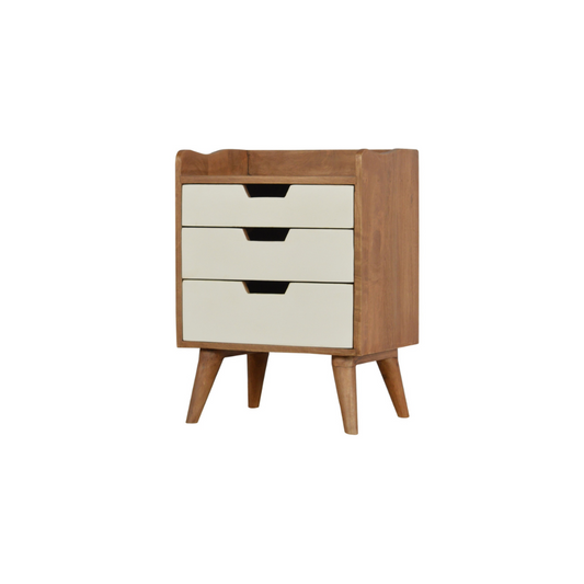 White Painted Bedside Table