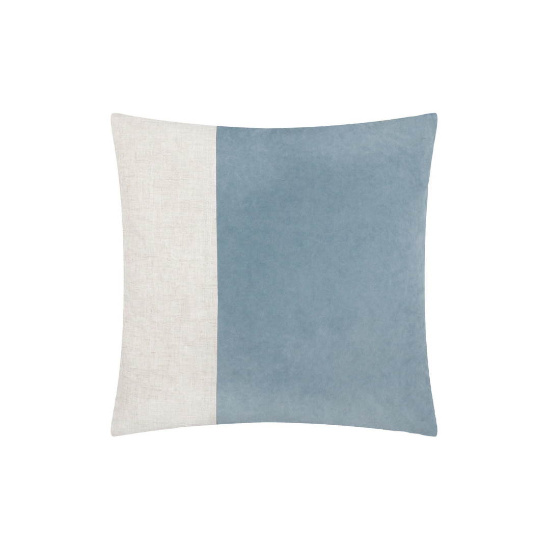 Dusty Blue Soft-Washed Velvet Cushion Cover