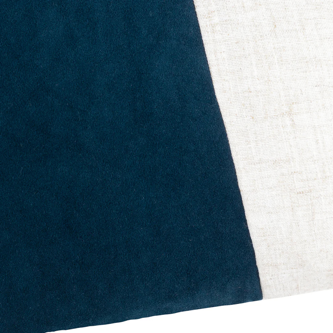 Indigo Soft-Washed Velvet Cushion Cover