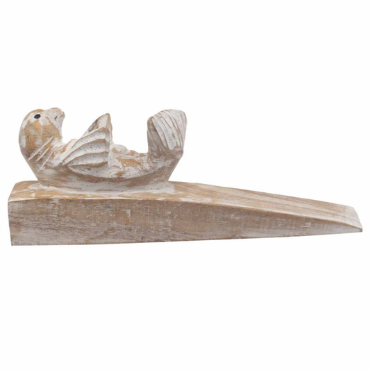 Hand Carved Doorstop - Baby Seal