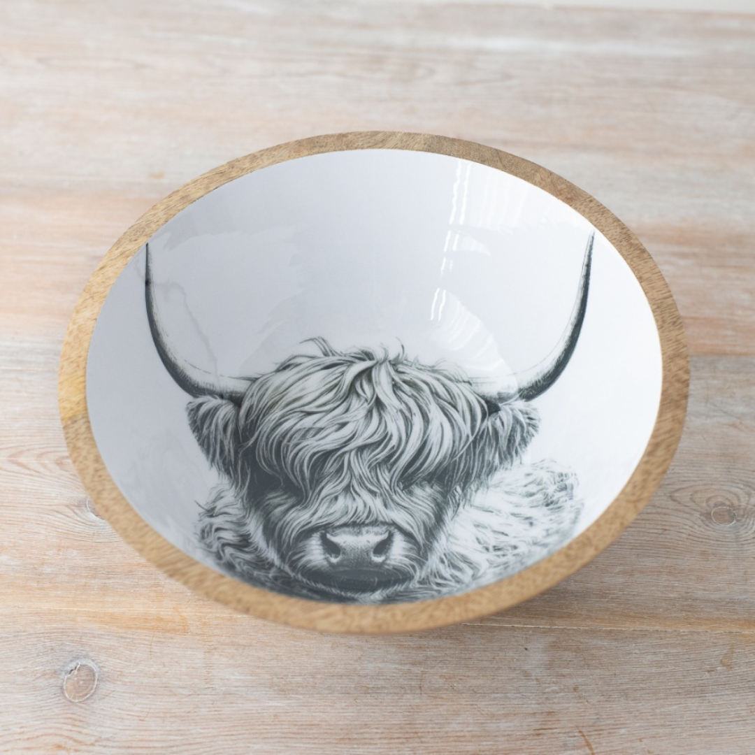 Highland Cow Print Bowl