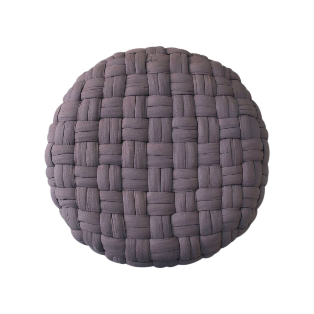 Grey Tube Footstool