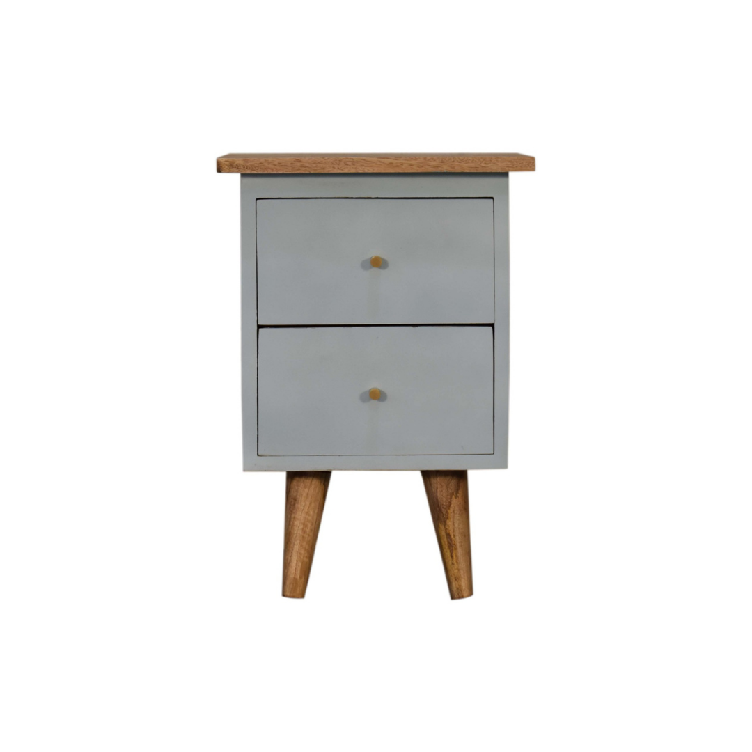 Sky Blue Hand Painted Bedside