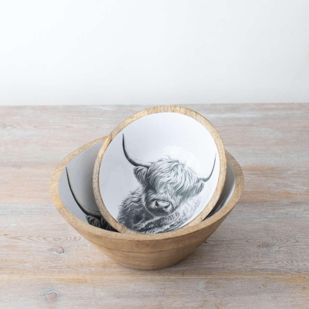 Highland Cow Print Bowl