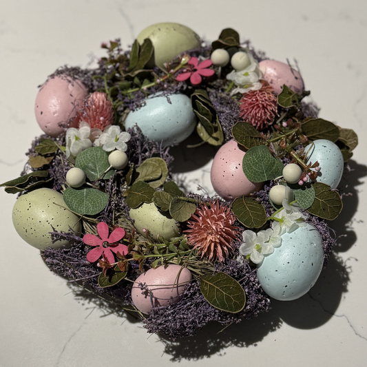 Pastel Easter Egg Wreath
