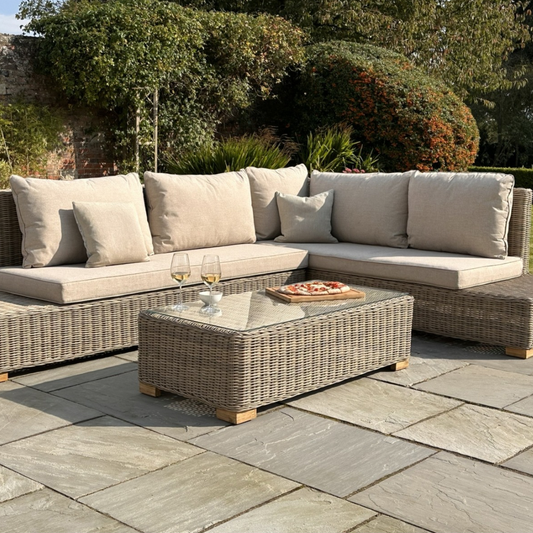 Capri Outdoor Large Corner And Coffee Table Set