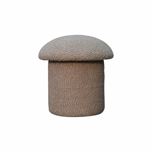 Mud Boucle Mushroom Footstool