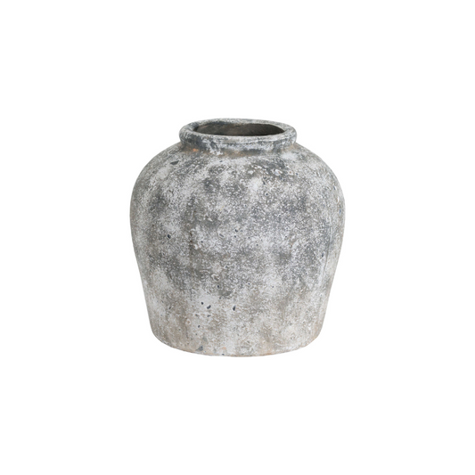 Aged Stone Ceramic Vase