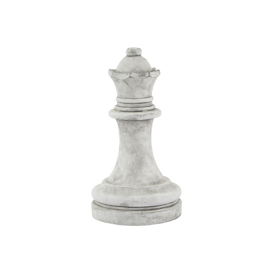 Athena Grey Queen Chess Piece