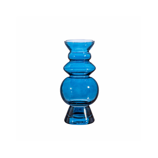Blue Coloured Glass Vase