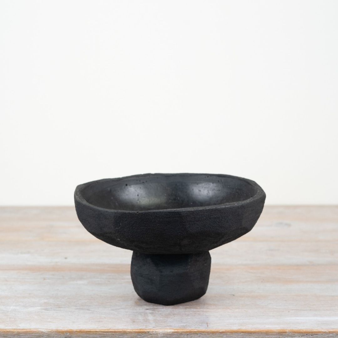 Black Decorative Cement Bowl