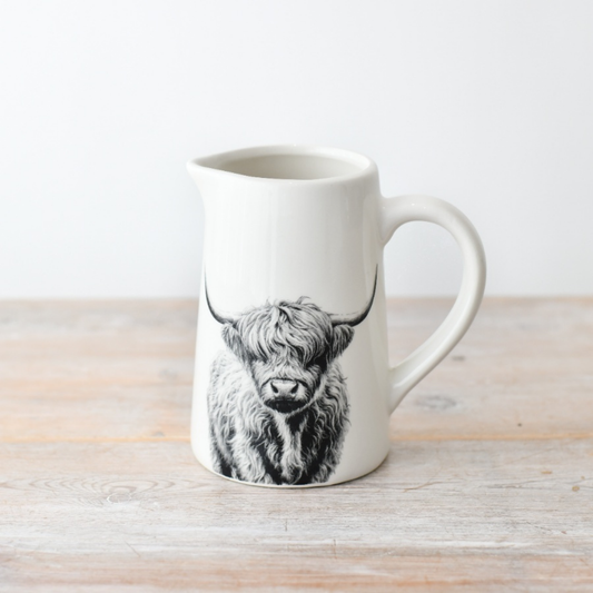 Highland Cow Print Jug