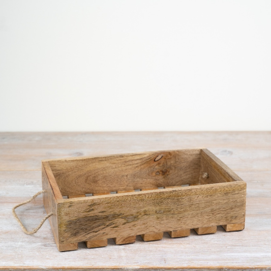 Slatted Wooden Tray, 30cm