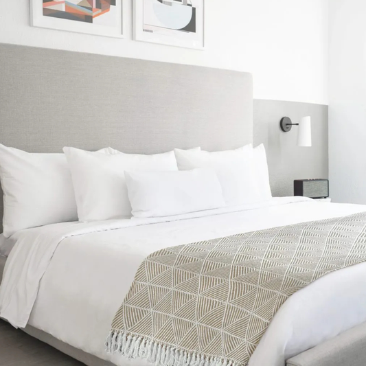 Natural Zahra Throw Blanket