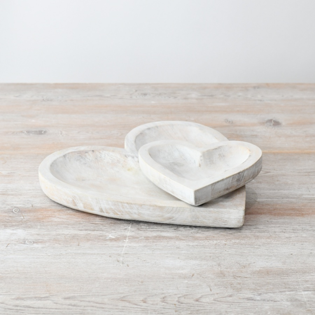 Wooden Heart Dish