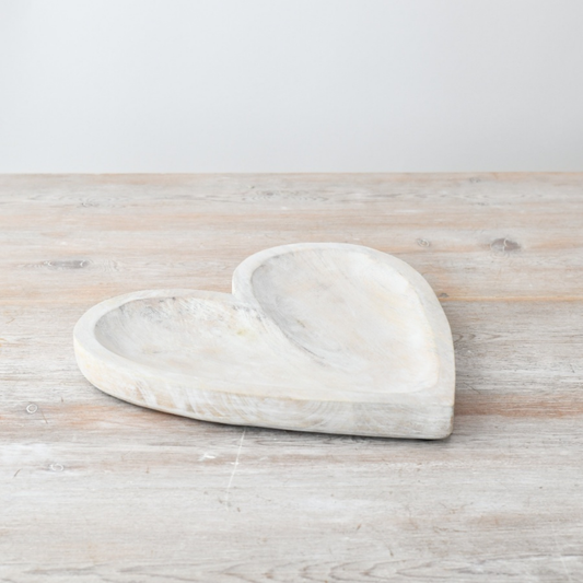 Wooden Heart Dish