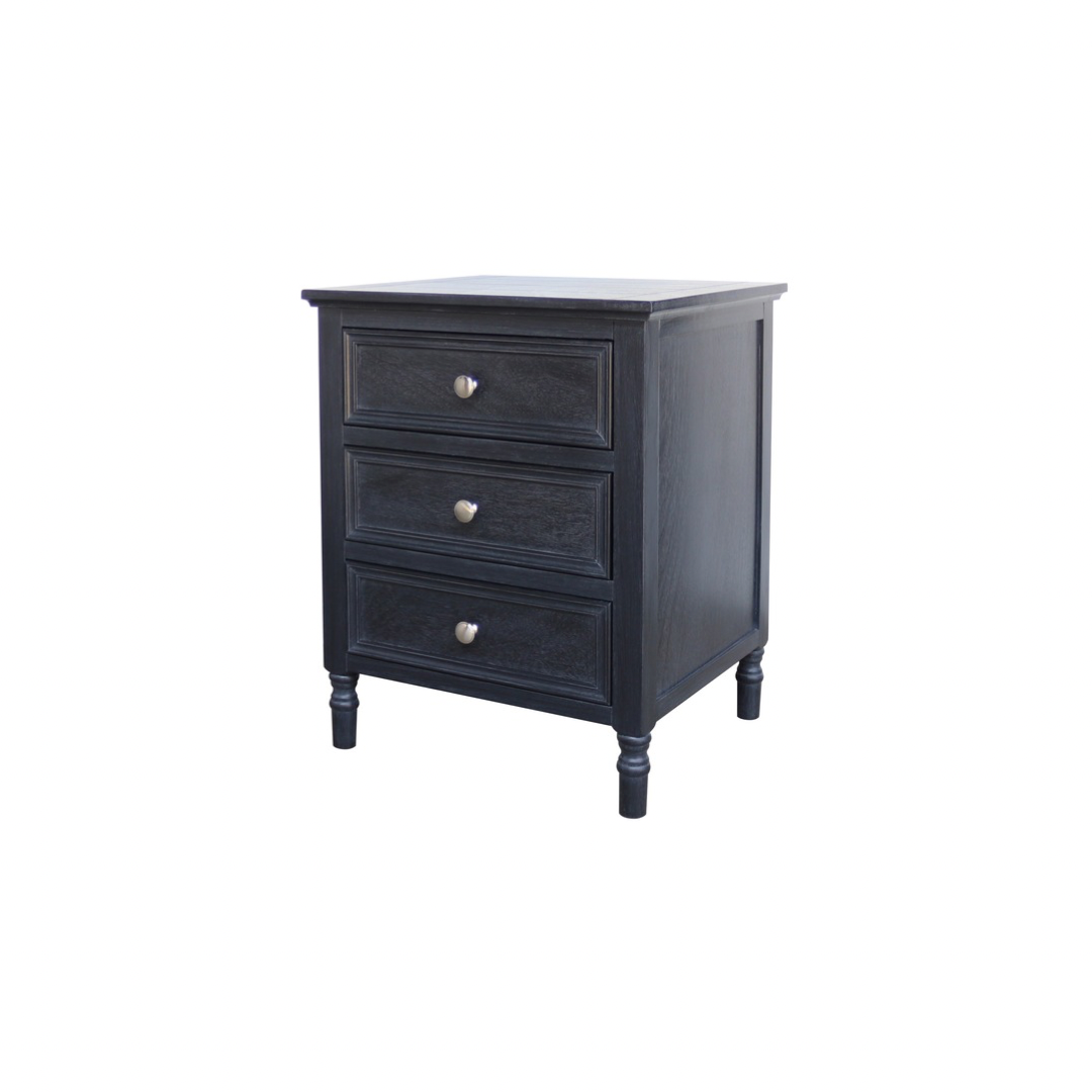 Contour 3 Drawer Bedside Table