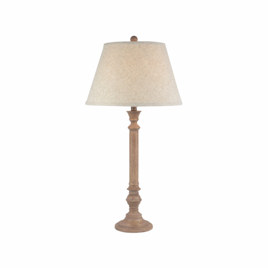 Solenne Table Lamp With Edged Linen Shade