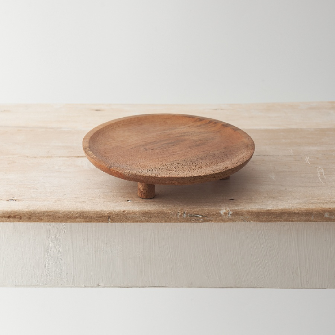 Round Wooden Tray