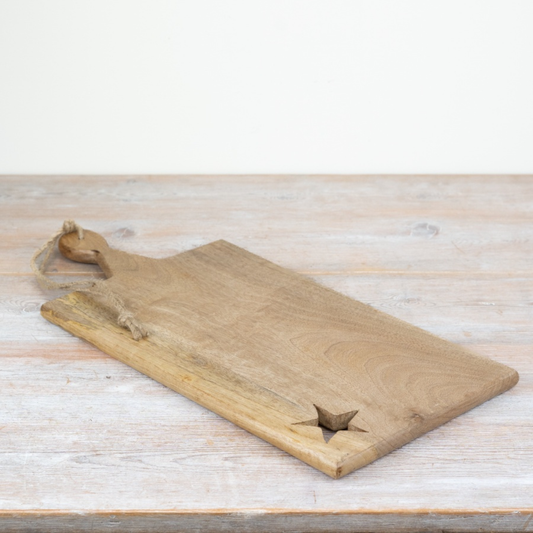 Wooden Board With Star Cut Out