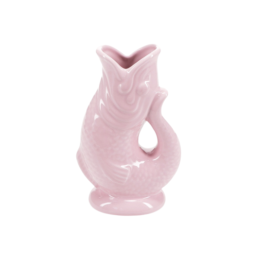 Pink Ceramic Fish Vase