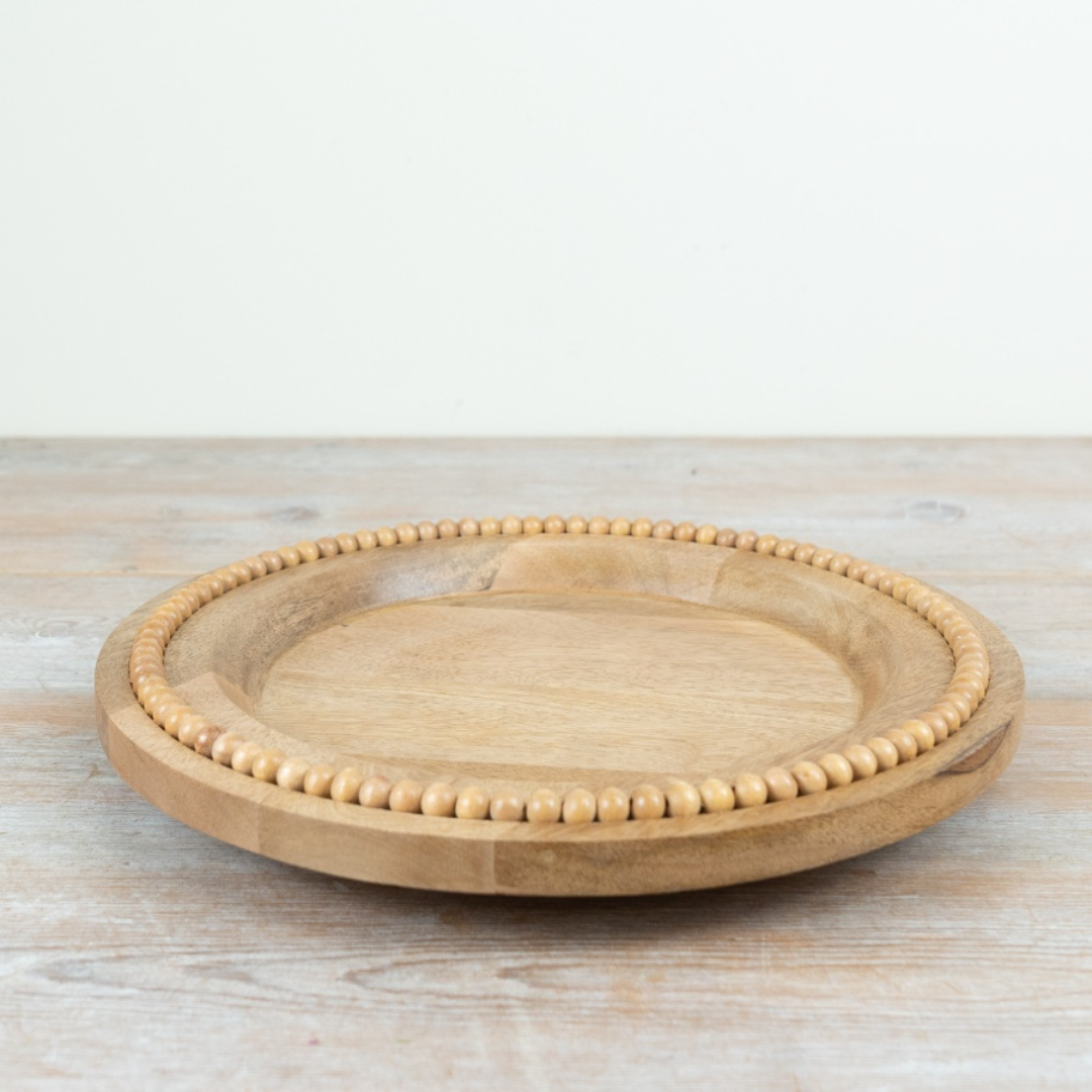 Round Wooden Plate